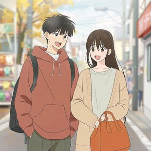 糖心视频完结漫画《薄荷色回信》封面，少女在信纸上写下心事
